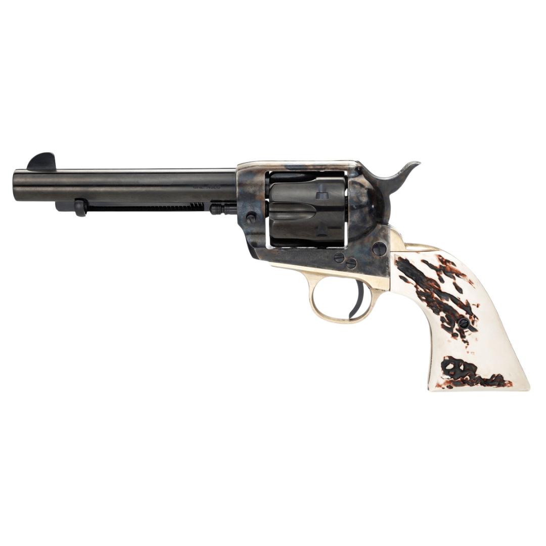 Taylor's & Company 200075 1873 Cattleman Revolver 357/38 Blued 5.5" - View 2