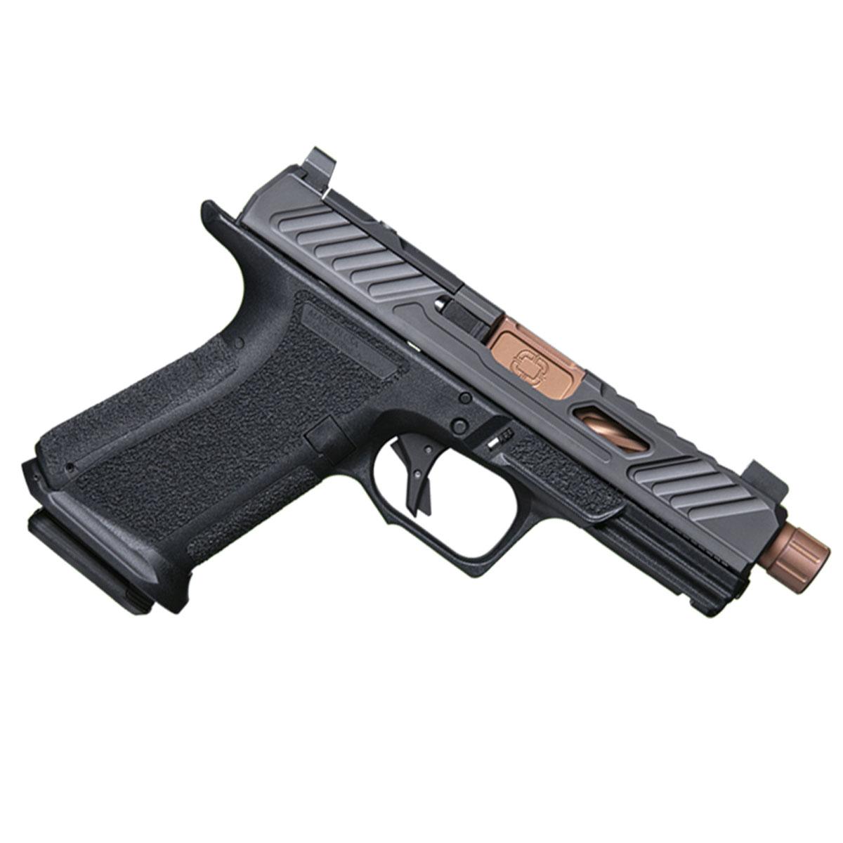 Shadow Systems MR920 Elite 9mm Compact Pistol, Black Frame, Bronze Barrel, Tritium Sights - View 2