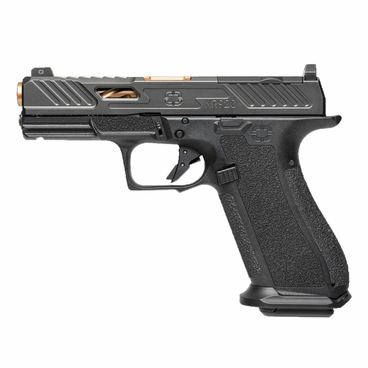 Shadow Systems XR920 Elite Optic Cut Handgun 9mm Luger 17rd Magazine 4 Bronze Barrel Black Grip - View 2