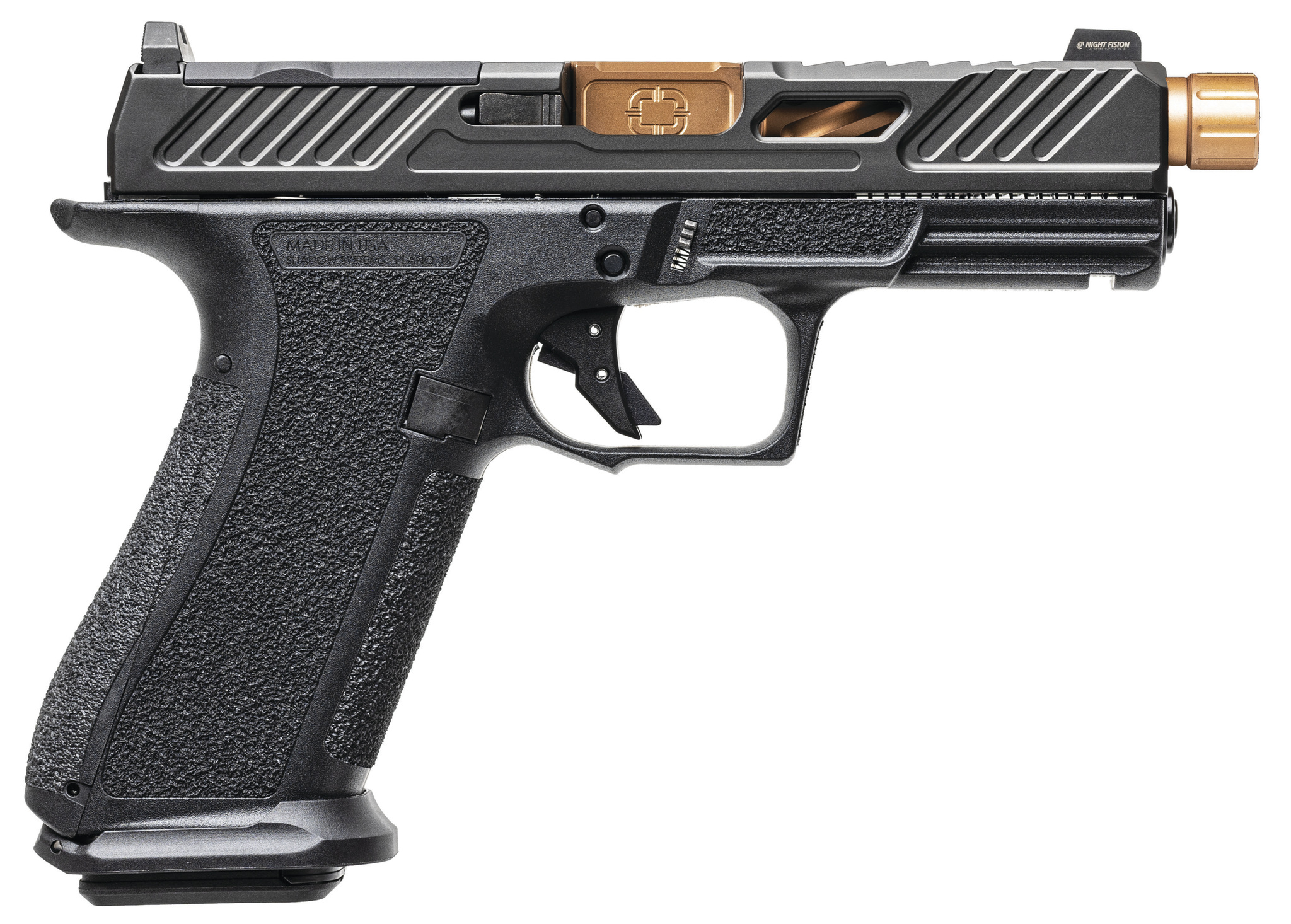Shadow Systems XR920 Elite Semi-Auto 9mm Pistol: Black Nitride, 5.5" Barrel, 10 Rounds - View 2
