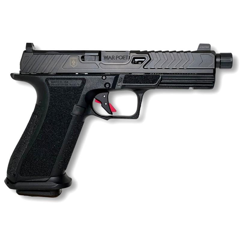 "Shadow Systems SS-2075 DR920 War Poet 9mm, 5" Barrel, Striker Fired, Black Nitride Finish, 17+1 Capacity, Spiral Fluted Barrel, Flat Face Aluminum Trigger - View 2