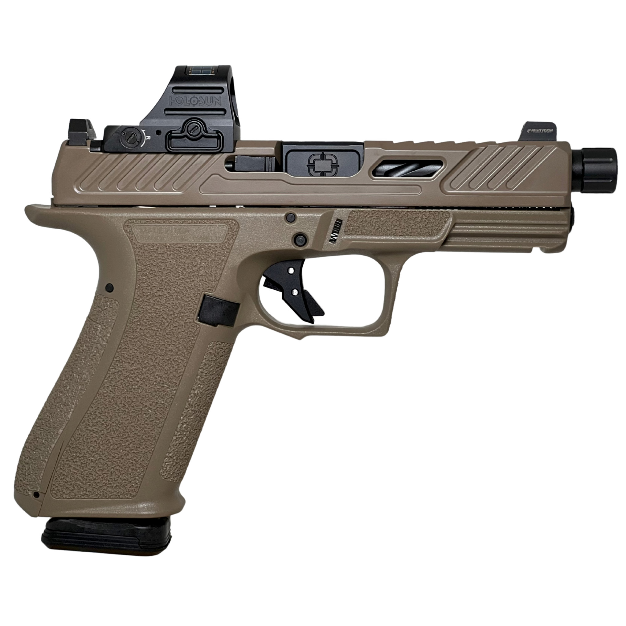 Shadow Systems XR920 Elite 9mm 4.5" Barrel FDE 17-Round Optics Ready Pistol - View 2