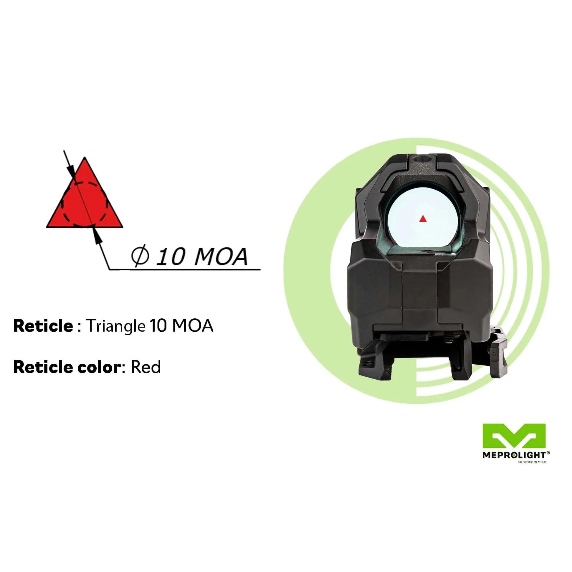 Meprolight 56225000 M22 Red Dot Reflex Sight 10 MOA Red Triangle - View 2