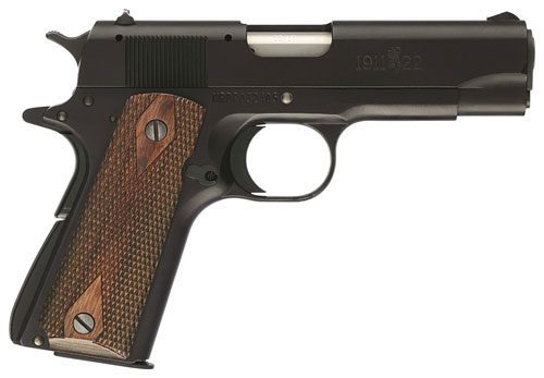 Browning 051803490 1911-22 A1 Compact CA Compliant 22 LR 10+1 3.63" Matte Black Serrated Steel Slide & Aluminum Frame w/Beavertail, Textured Composite Grip - View 2
