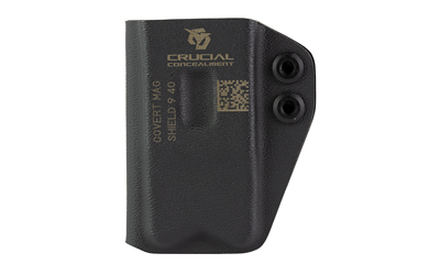 Crucial Concealment 1037 Covert Mag Pouch, Kydex, Ambidextrous, Black - View 3
