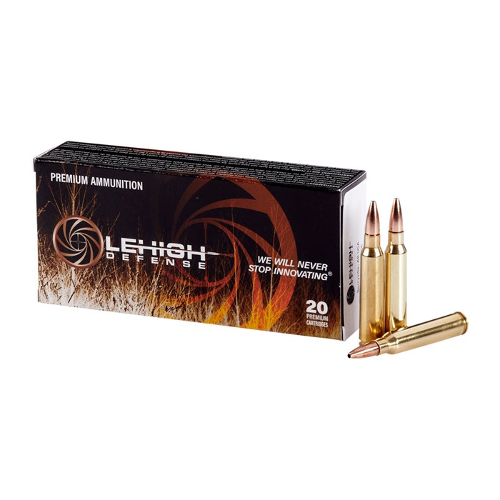 Lehigh Defense LA22362CC 223 Remington 62 Grain Brass Ammo 20 Rounds - View 2