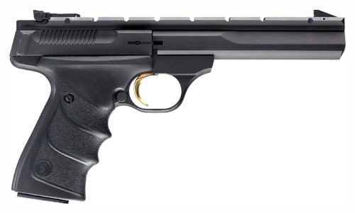 Browning Buck Mark Contour *CA Compliant 22 LR 10+1 5.50" Contoured Barrel Matte Black Optic Ready/Serrated Steel Slide, Matte Blued Aluminum Frame Black Overmolded Grips - View 2