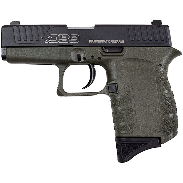 Diamondback DB0200P101 9mm Pistol, 3" Barrel, OD Green, 6+1 Capacity - View 3
