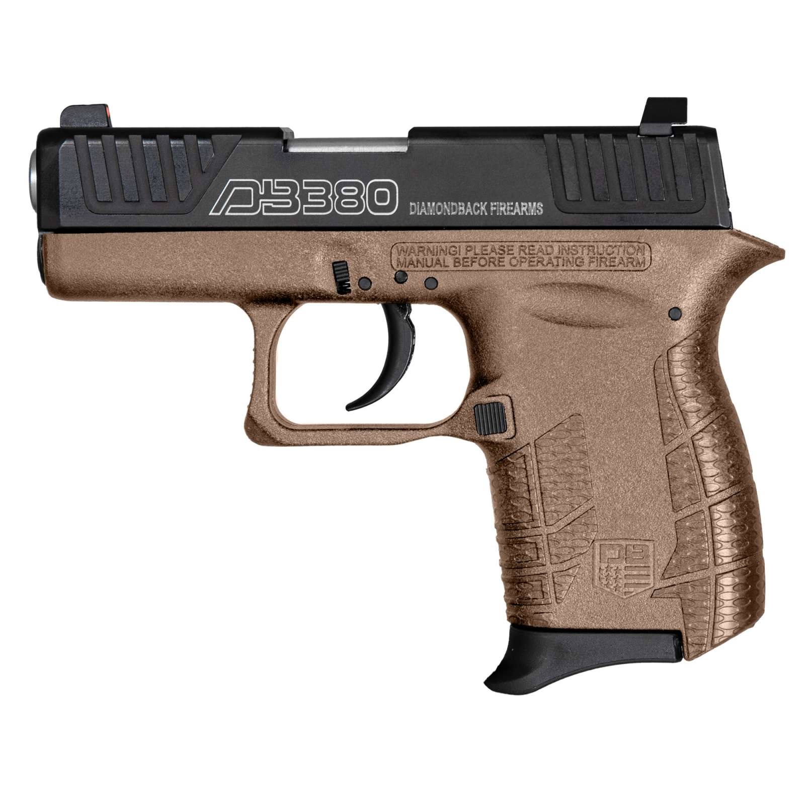 Diamondback DB380 Gen4 .380 ACP 2.8 in Barrel FDE Polymer 6 Rounds DAO - View 2