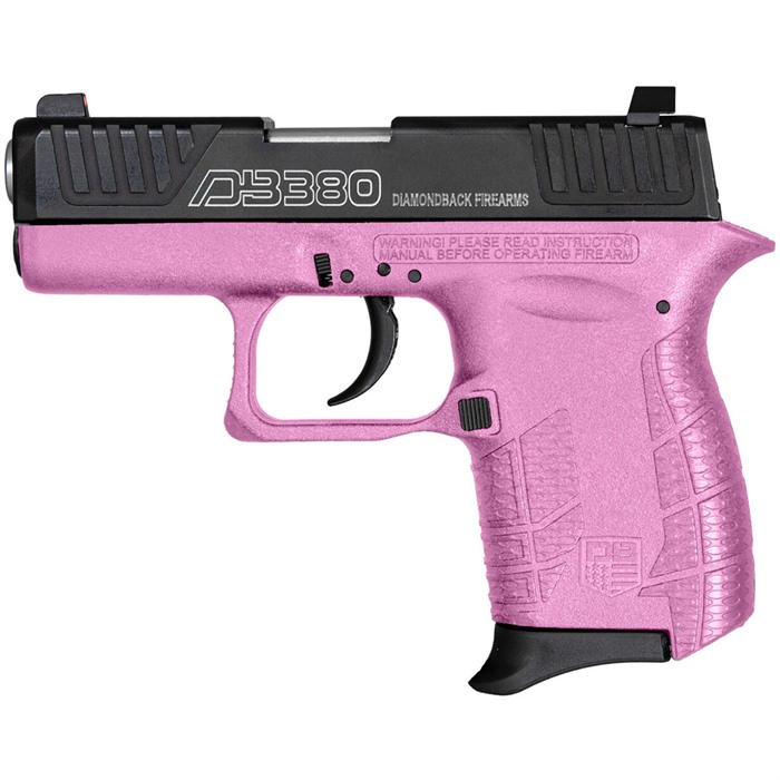 Diamondback DB380 Gen 4 .380 ACP Pink/Black Pistol - View 3
