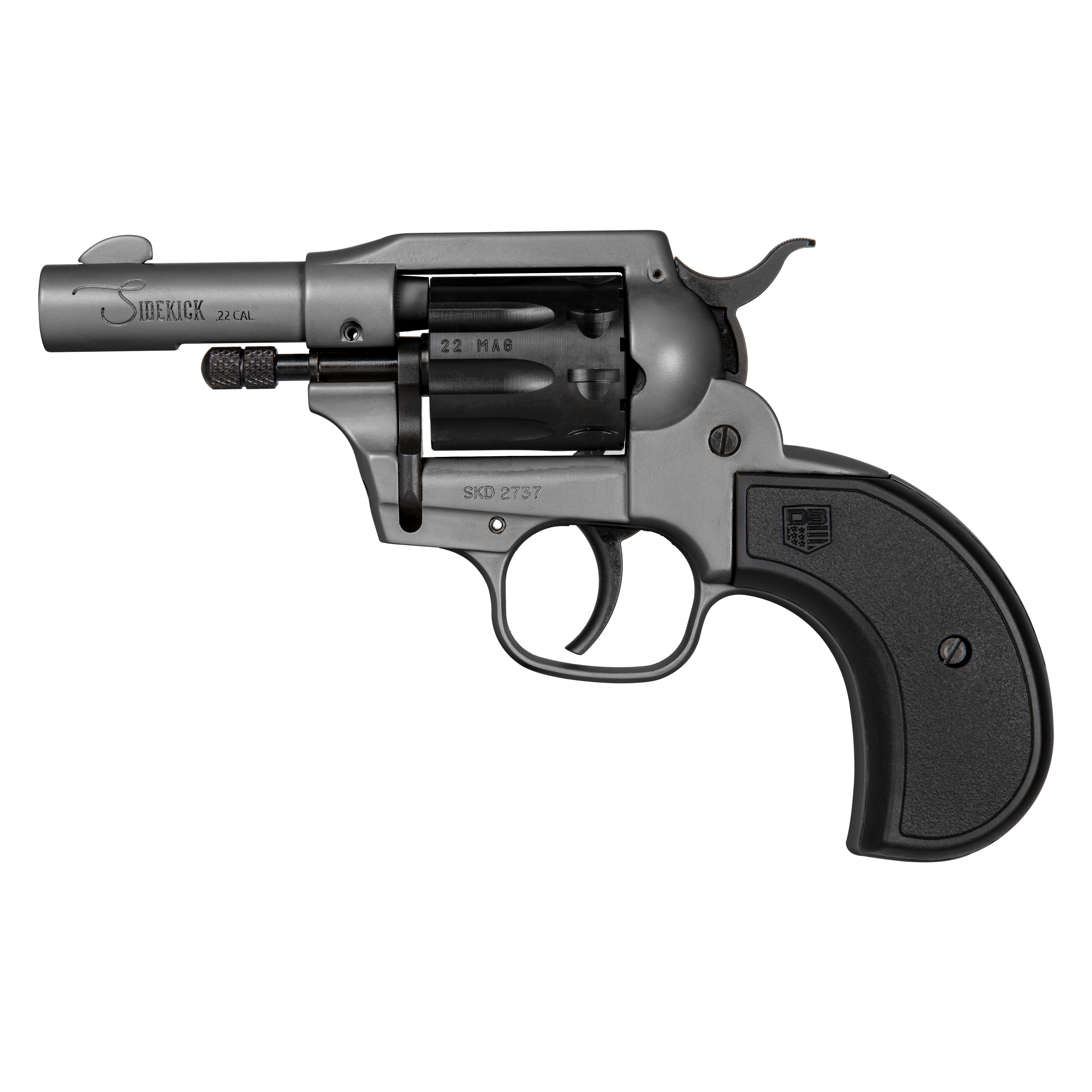 Diamondback DB Birdshead Sidekick Revolver 22 LR-Mag 3 in. Dark Gray 9 rd. - View 2