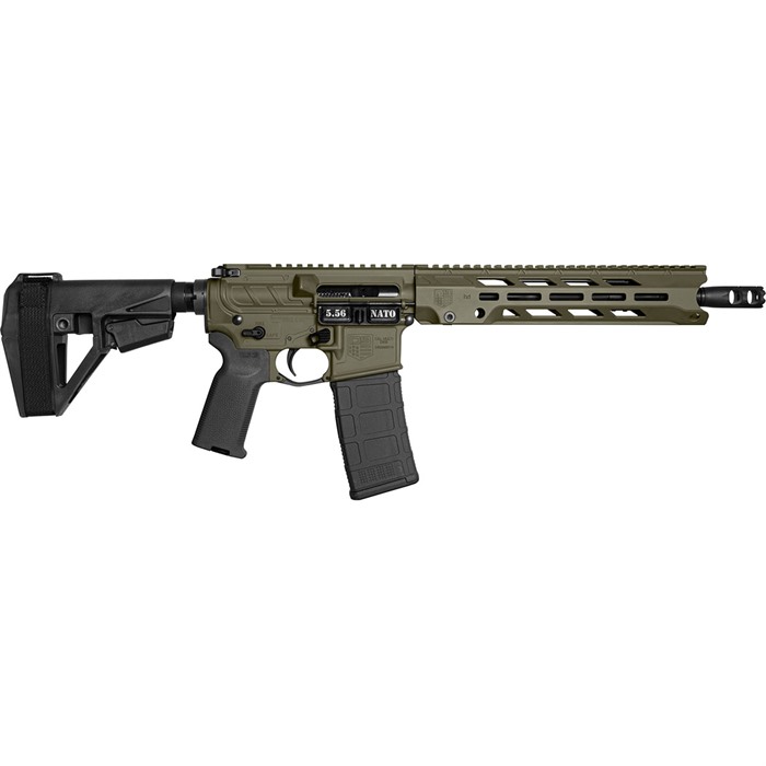 Diamondback DB1984K101 5.56 NATO 11.5" M-LOK SBA5 Brace OD Green - View 2