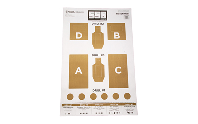 Action Target GS-556TRALAB-100 Training Lab Target, Brown/White, 100/Box - View 2