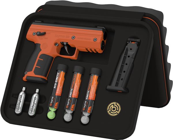 Byrna SK68300ORNKINETIC SD Kinetic Kit .68 Cal CO2 Orange/Black Grip - View 2