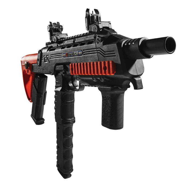 Byrna TK68401ORN TCR Basic Kit, CO2, 7rd/12rd, Orange Stock, Flip-Up Sights - View 2