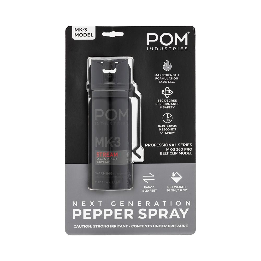 POM Pepper Spray MK3 Professional Model Black 2 oz - View 2