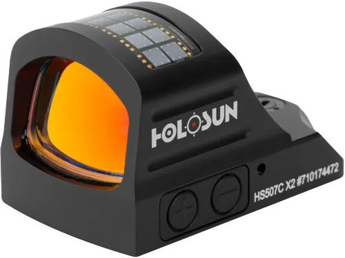 Holosun HS507C-X2 0.63x0.91in Window Red Dot Solar Multi-Reticle - View 2