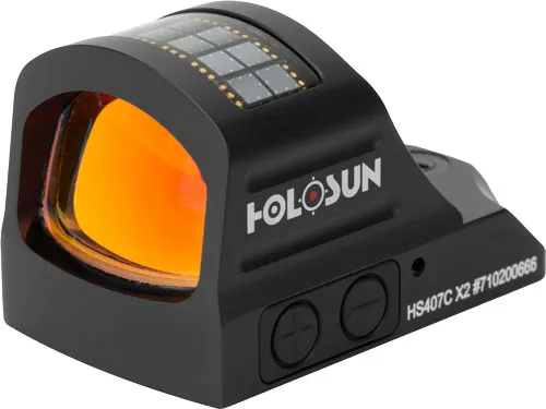 Holosun 407C-X2 2MOA Red Dot 0.63x0.91in Window Matte Black 0.63" X 0.91" - View 2