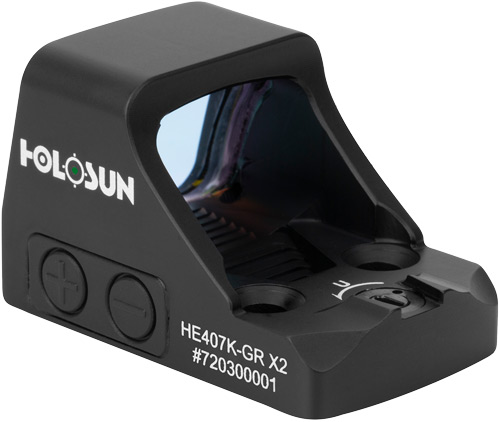 HOLOSUN 6MOA Grn Dot-Only Open Reflex Sight With Shake Awake (HE407K-GR-X2) - View 2