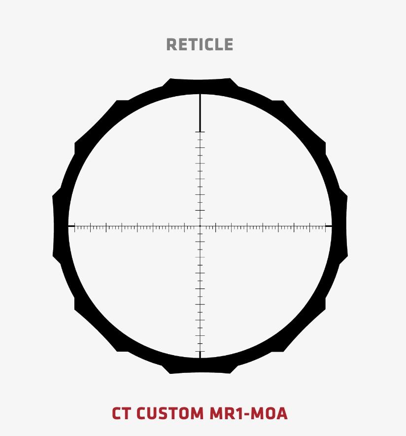 Crimson Trace 01-01320 Hardline Pro 3-12X42 30mm MR1-MOA Matte Scope - View 2
