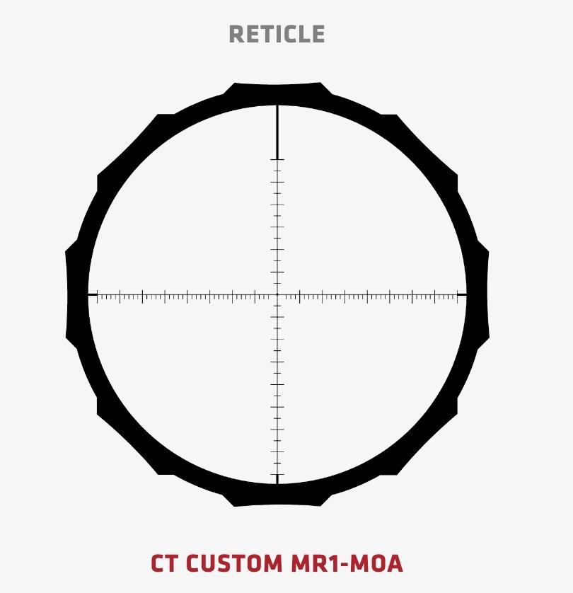 Crimson Trace 01-01360 Hardline Pro 5-20X50 30mm MR1-MOA Scope Black - View 2