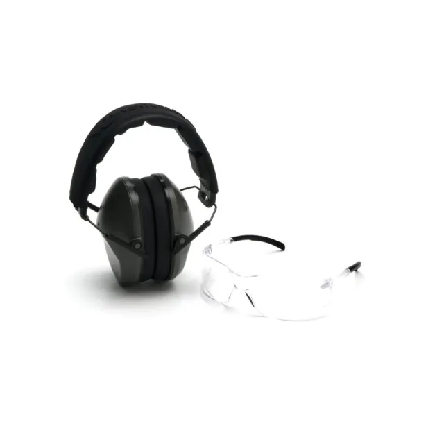 Pyramex Safety VGCOMBO310 Eye & Ear Protection NRR 24dB Olive Drab Green - View 2