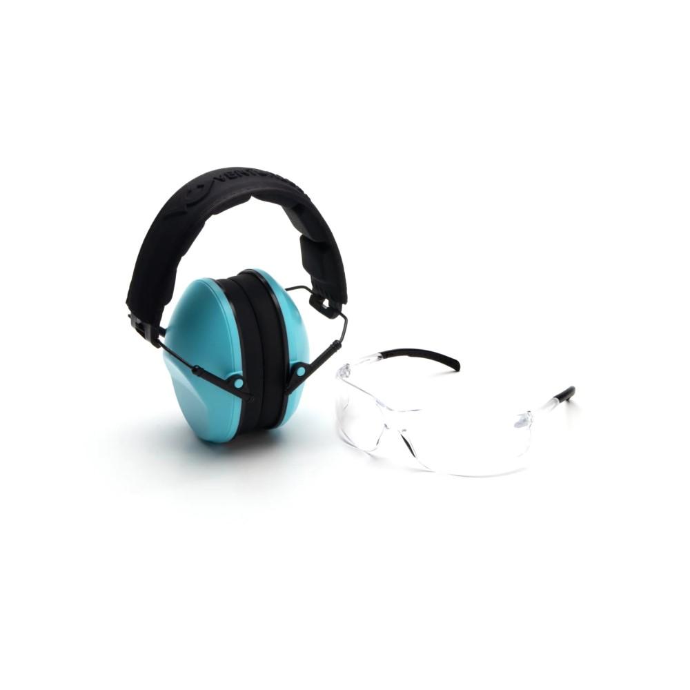 Pyramex VGCOMBO410 Eye & Ear Protection NRR 24dB Powder Blue - View 2