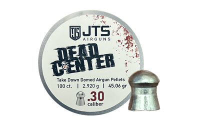 JTS Group Dead Center 30 Caliber Pellets Domed Tip 45.06 Grain 100 Per Tin - View 2