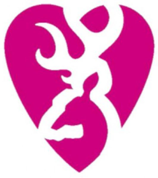 Browning Decal Heartbreaker 5" Pink - View 2