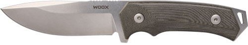 WOOX BUKNF00107 Rock 62 Fixed Blade Knife 4.25" Grey Micarta Handle - View 2