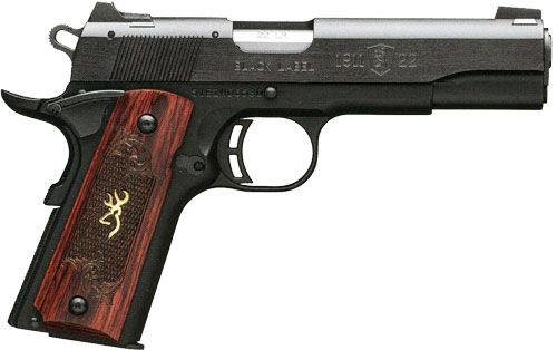 Browning 1911-22 Black Label Medallion 22 LR 4.25 in Matte Black 10 Round - View 2