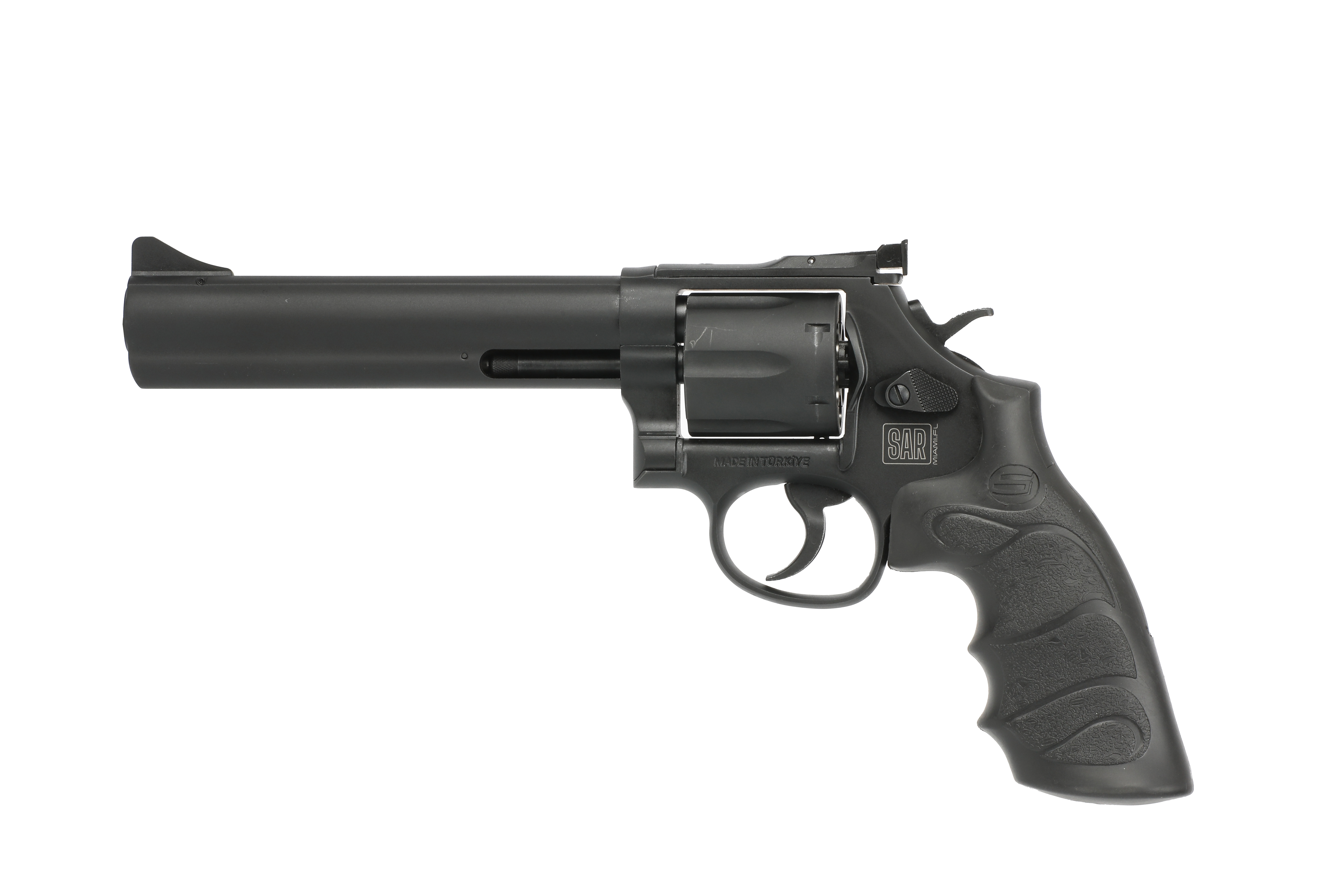 SAR USA SARSR38BL6 .357 Mag Revolver 6" Barrel 6-Shot Black Steel Frame - View 2
