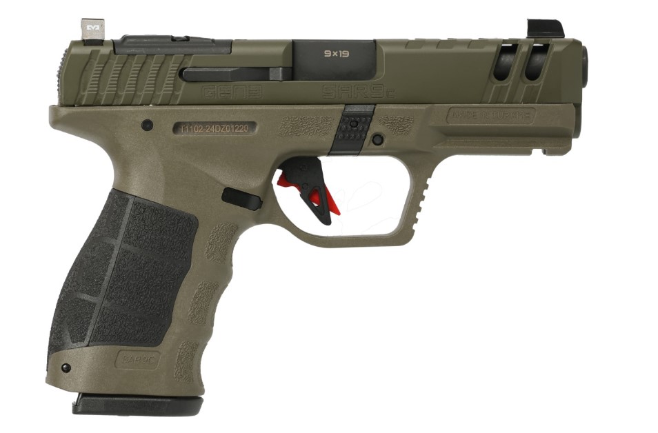SAR USA SAR9CG3OD SAR9 C Gen3 Compact Frame 9mm Luger 15+1 4" Black... - View 2