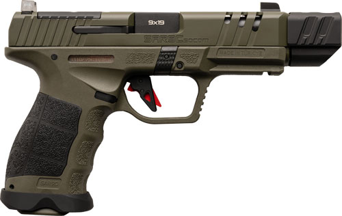 SAR Firearms SAR9CSOCOMODC SAR9 Socom Compact Compensator 9mm 4.5" OD Green Cerakote Semi-Auto Pistol - View 2