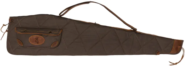 Browning Lona Canvas Leather 48" Scoped Rifle Case 6.0 Quilted 9 oz 100% Cotton Shell - View 2