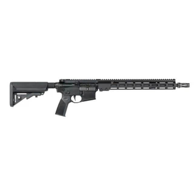 Geissele Automatics 08625B Super Duty MOD1 5.56 NATO No Magazine 16" Black Heavy Threaded Barrel, Black Receiver w/Picatinny Rail, B5 Enhanced SOPMOD Black Polymer Stock, A17 Grip - View 2