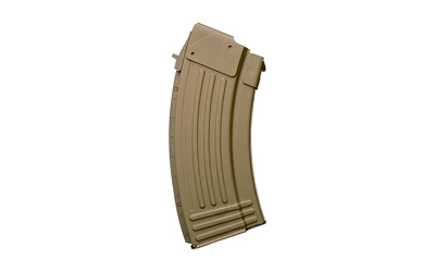 Global Ordnance LLC 810091157435 20rd Fully Ribbed 7.62x39mm Fits AK-47 FDE Steel - View 3