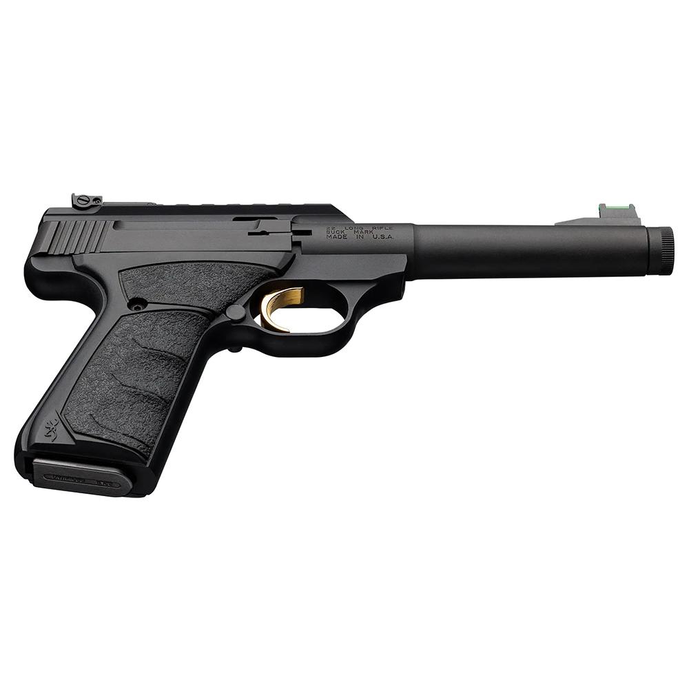 Browning Buck Mark Plus Camper SR 22 LR 6 in Threaded Barrel Black Finish - View 2