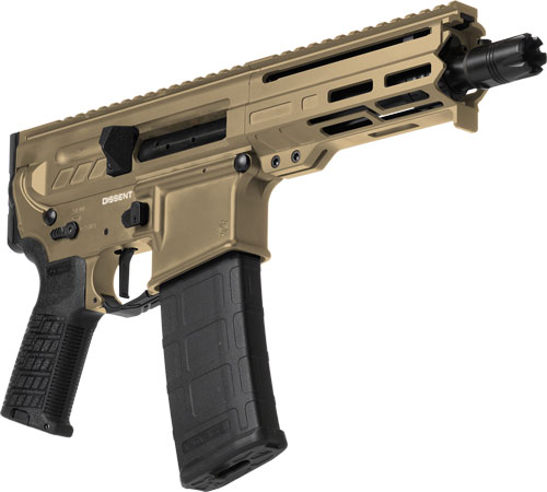 CMMG DISSENT Mk4 .300 BLK AR Pistol 6.5" Coyote Tan - View 2