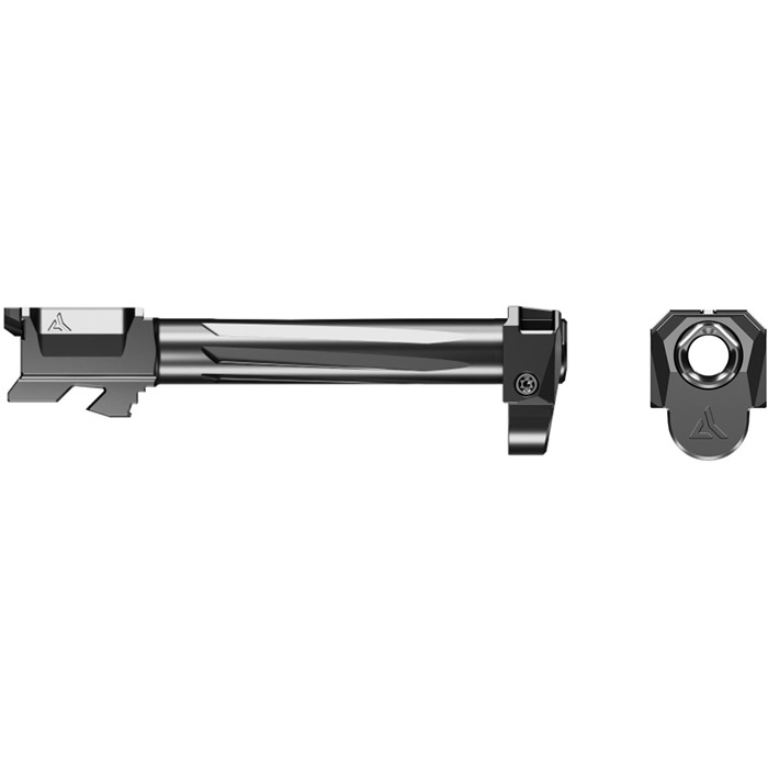 Radian Weapons R0884 Ramjet & Afterburner Combo Compatible w/Glock 17 Gen4, Black Ported Stainless Steel - View 2