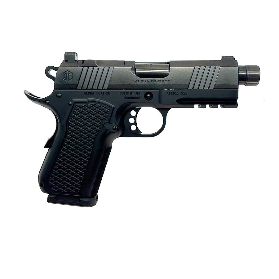 Alpha Foxtrot AA35X1QMB-PDBK15-NVC 9mm Handgun, 15rd, 3.5" Threaded Barrel - View 2