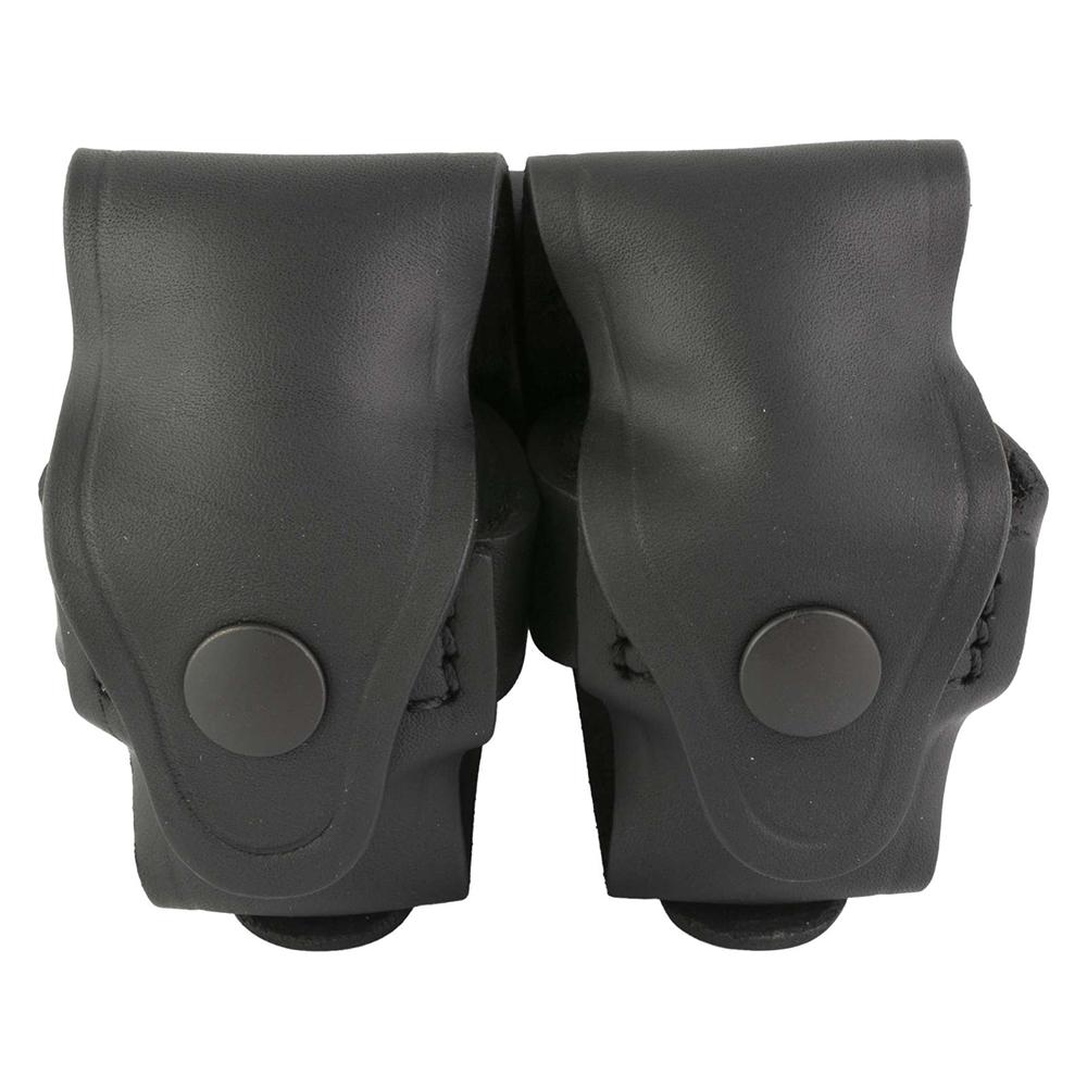 1791 Gunleather RVSLDSBLA Speed Loader Double Carrier Black Steerhide - View 2