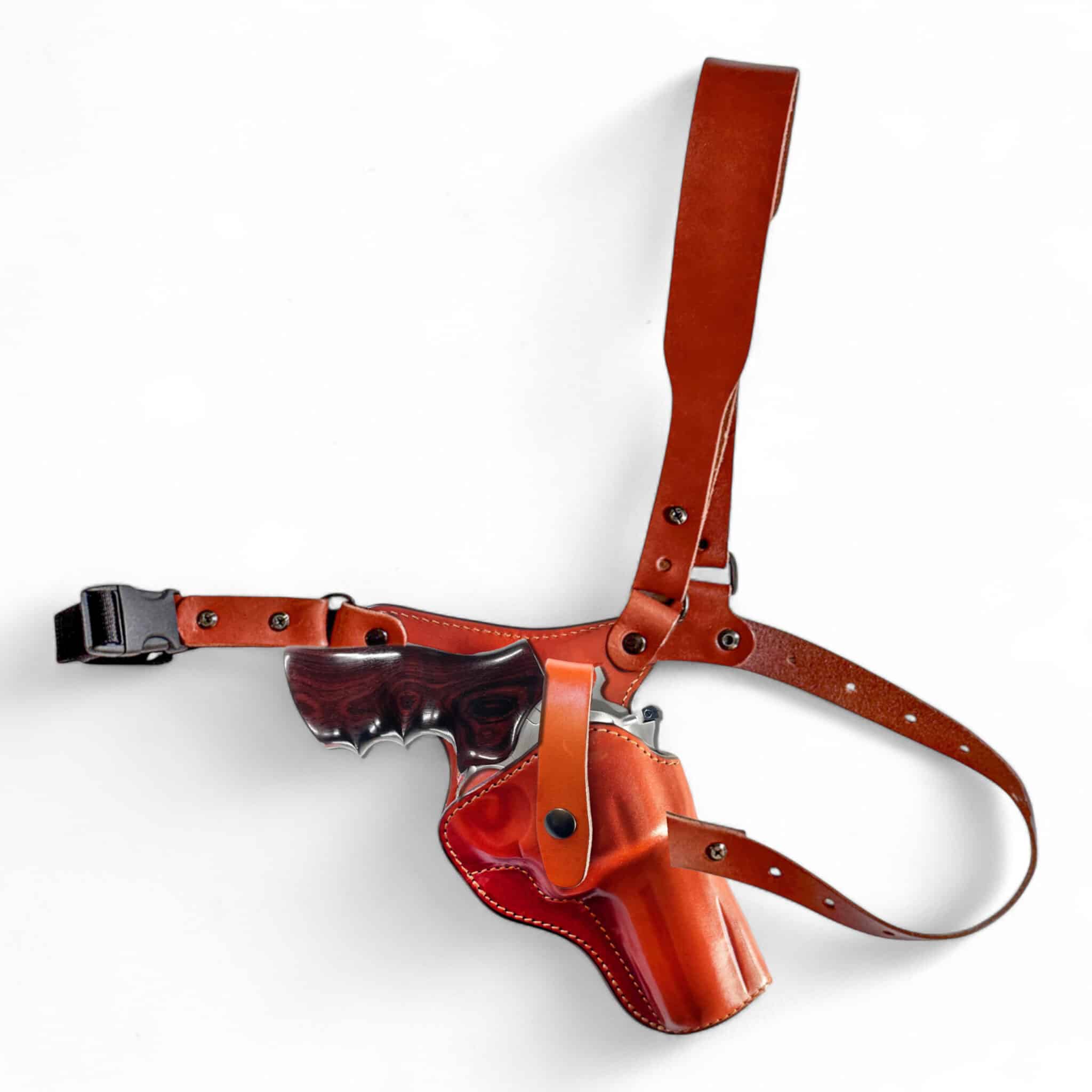 1791 Gunleather PFC-RV5-CBR-R S&W N Frame RH Brown Shoulder Holster - View 2