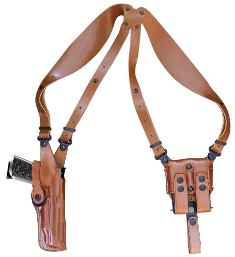 1791 Gunleather NSS-1-CBR-H-R Brown Shoulder Holster RH 1911 Govt 5" - View 2