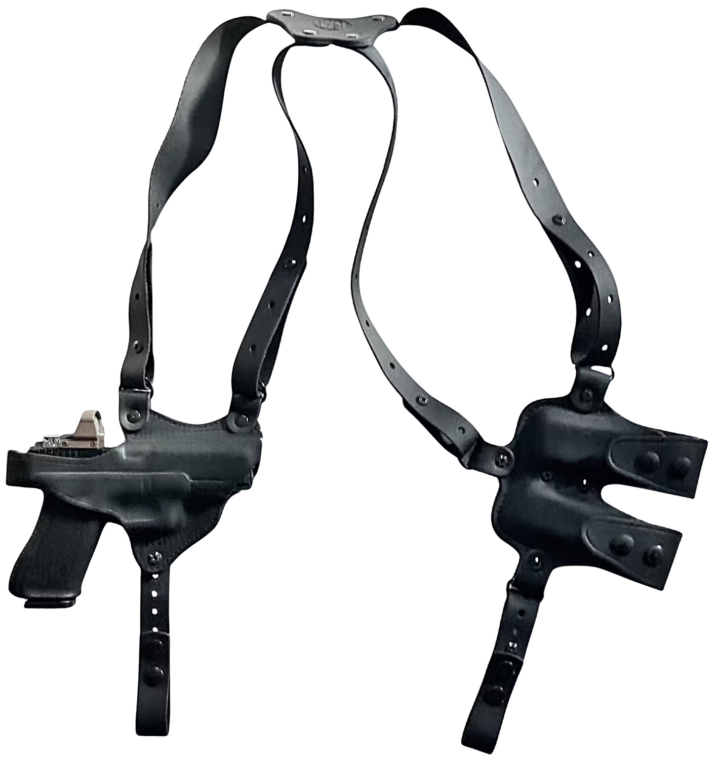 1791 Gunleather NSS-2.1-SBL-H-R Glock Optic Ready Shoulder Holster RH - View 2