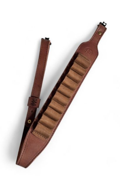 1791 HUNT HNTAS12BRWA Leather Ammo Sling 12GA 32"-37" Brown - View 2