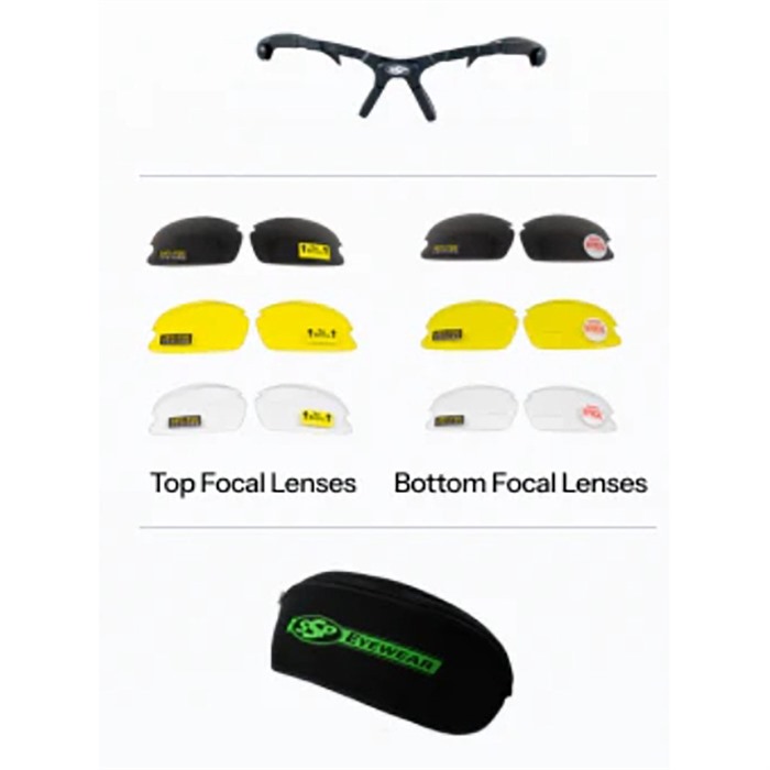 SSP Eyewear TF150 Ultra Kit Interchangeable Shooting Glasses TR90 Black - View 2