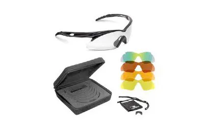 Radians SH500CS Shooting Glasses 4-Lens Clear Amber Orange Copper Green - RADIANS