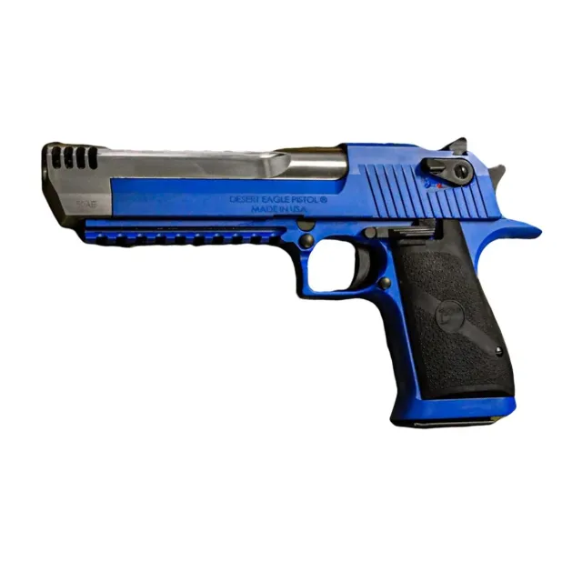 Magnum Research DE50NB .50 AE 6 In 7-Round NRA Blue Picatinny Rail - View 2