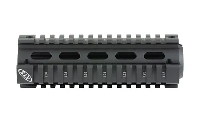 XTS MT021 Two Piece Quad Rail Handguard AR Carbine Length Black Aluminum - View 3